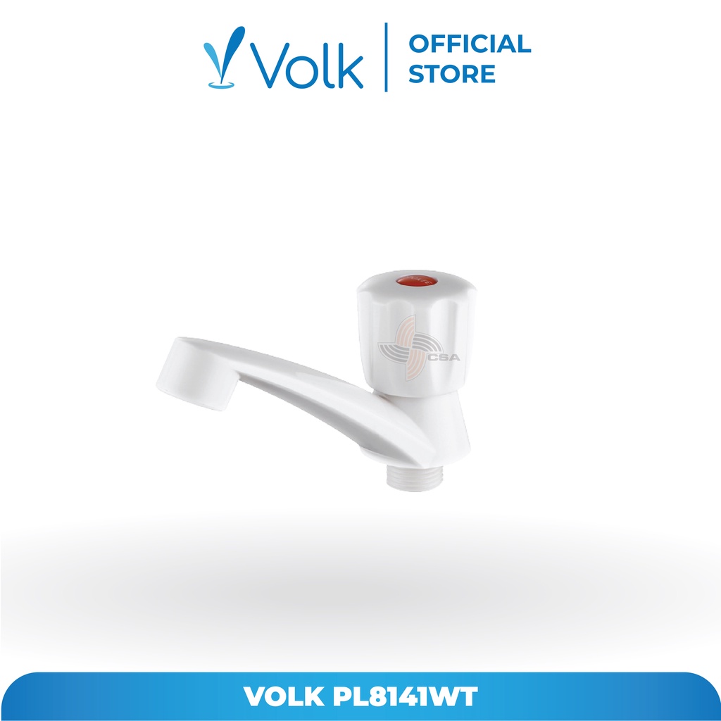 VOLK PL8141W KRAN WASTAFEL PLASTIK WH